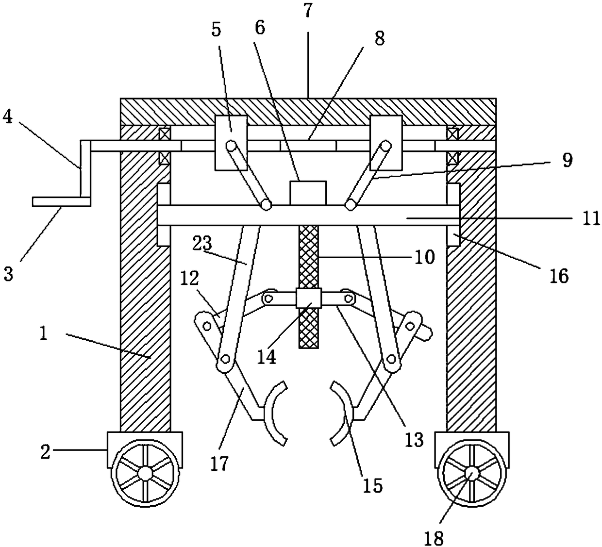 Carrying and lifting device for mechanical petroleum pipeline installation