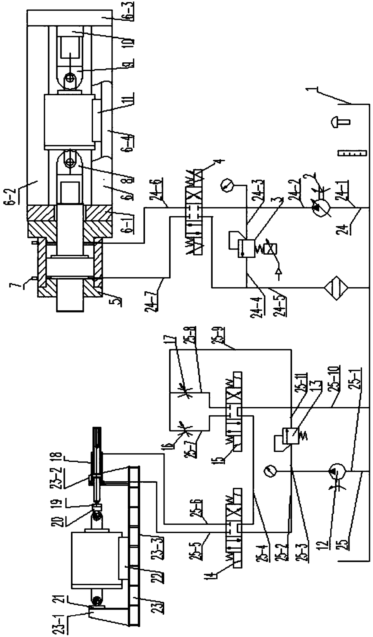 Method and device for test of large hydraulic damper