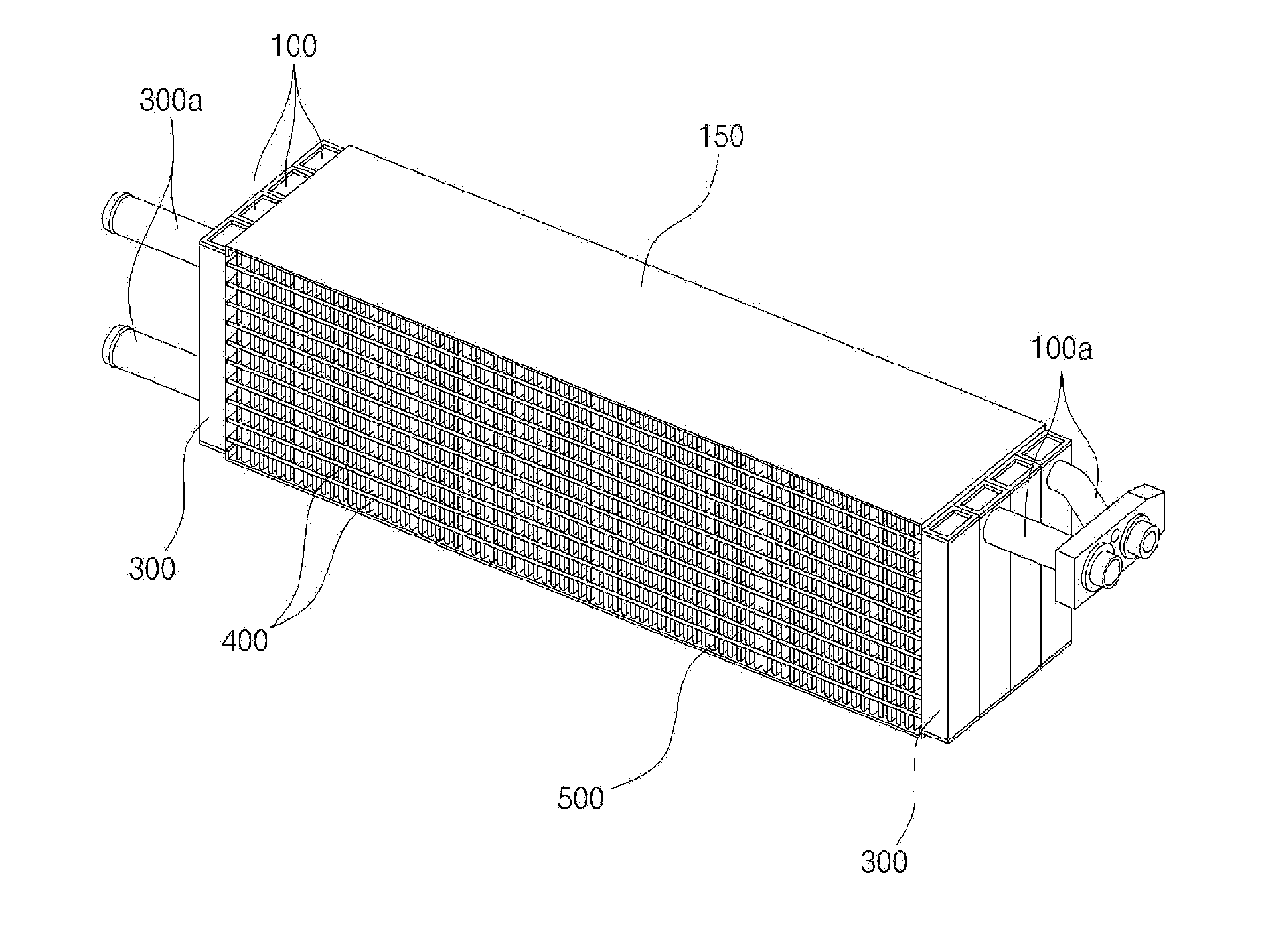 Integrated module of evaporator-core and heater-core for air conditioner
