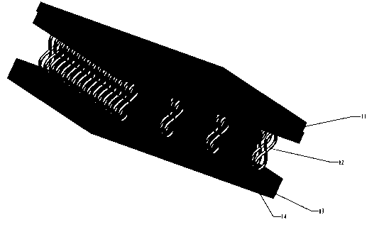 Curing method of three-dimensional interval conjoined fabric reinforced resin-based composite material and microwave oven for curing