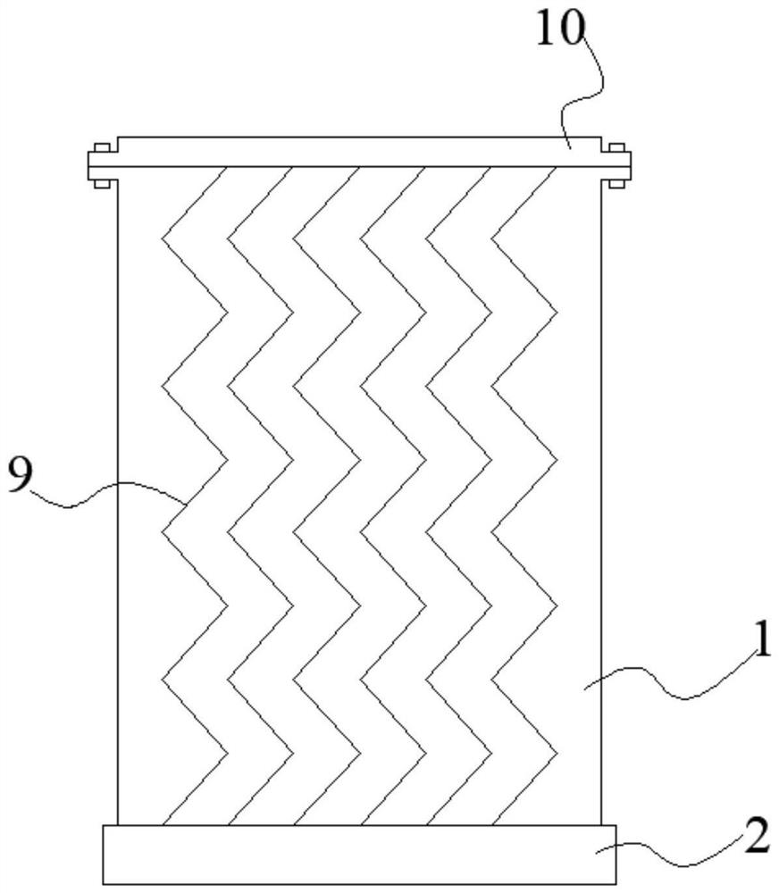 A dry-type transformer with an oval iron core