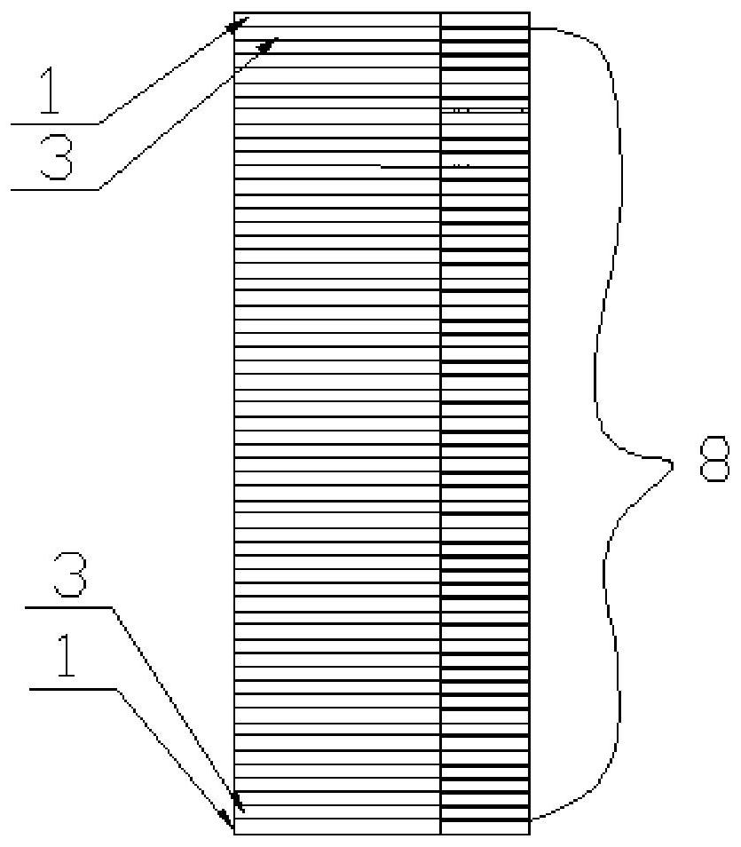 Radiating fin group with improved structure