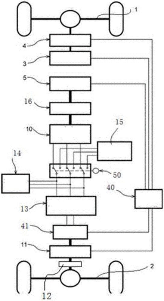 Vehicle multi-power driving system having re-use AC generating system