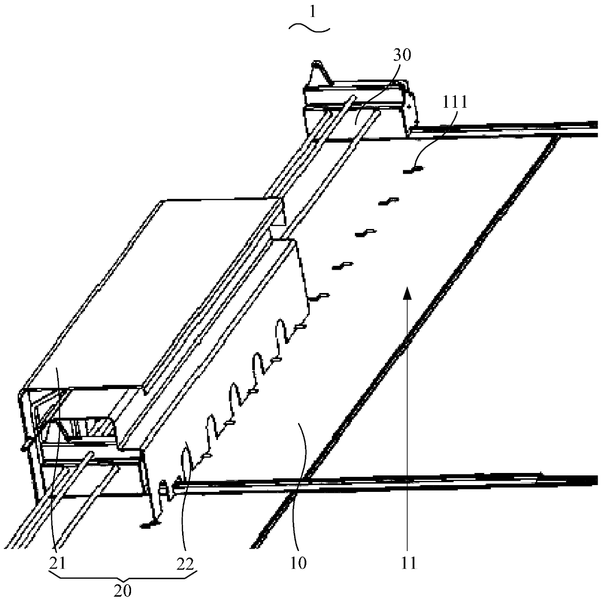 Self-locking parking garage of operation and maintenance device and photovoltaic power station