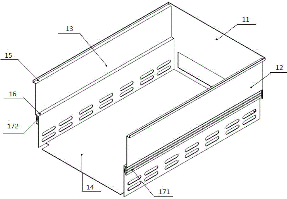 Drawer type barbecue device with variable cavity