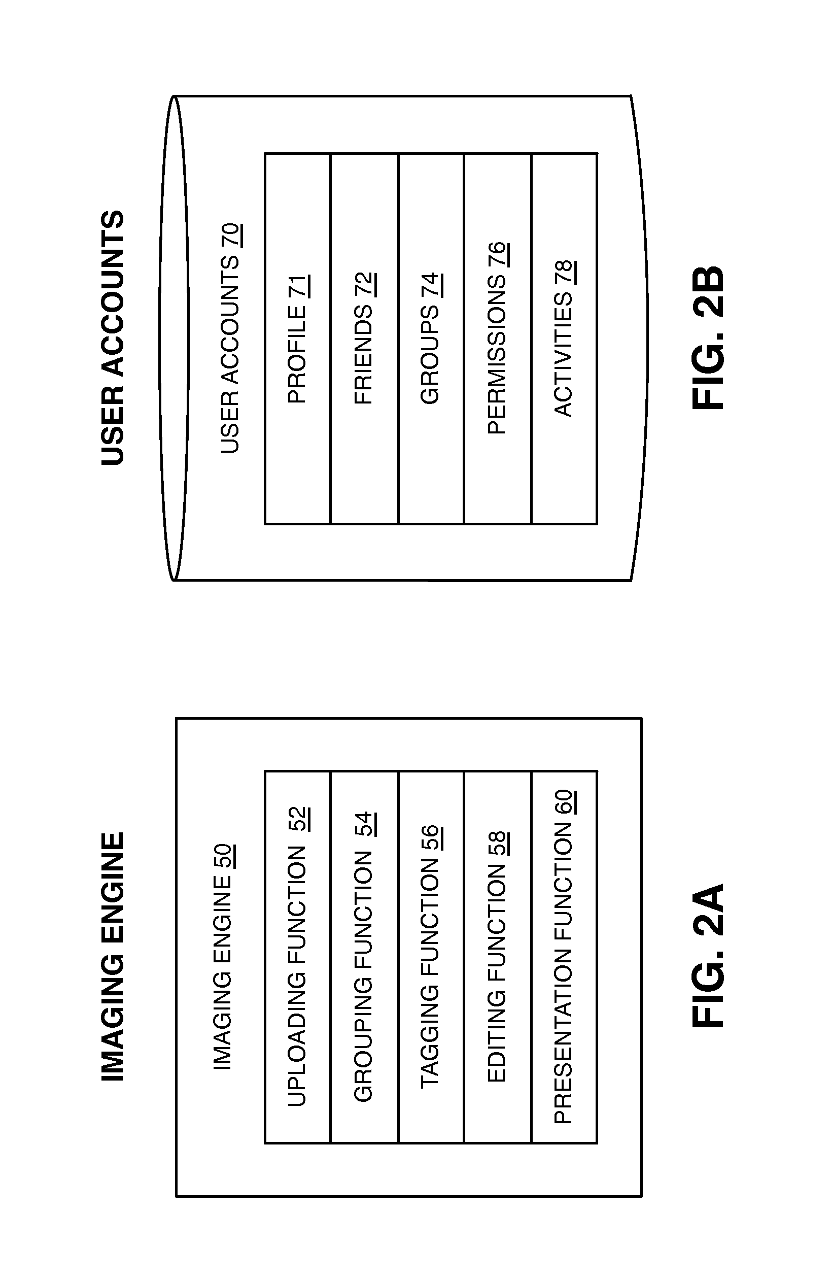 Method and system for the contextual display of image tags in a social network