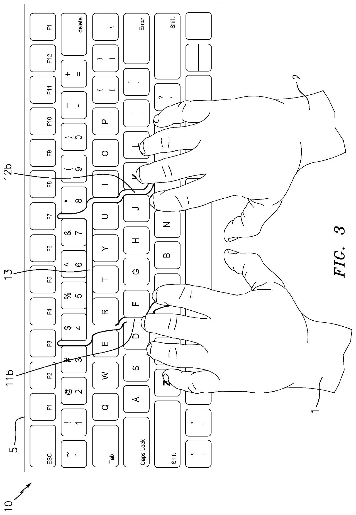 Keyboard finger guide