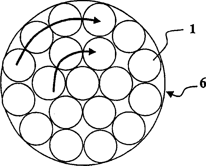 Stranded copper-plated aluminum cable, and method for its fabrication