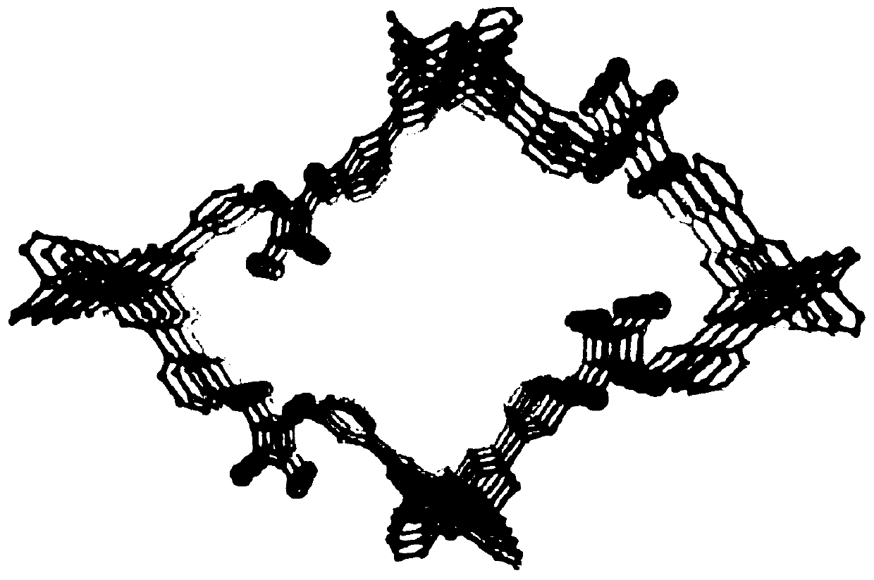 Metal-organic framework material with hydrogen bond catalytic activity, and preparation method and application thereof