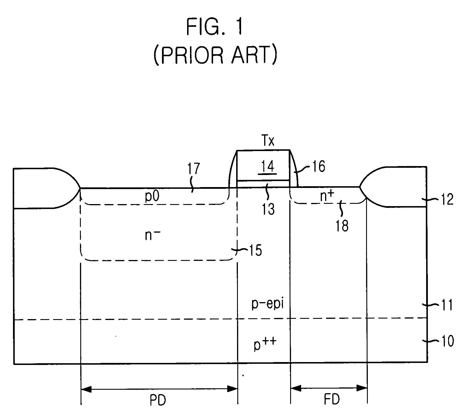 Image sensor with improved charge transfer efficiency and method for fabricating the same