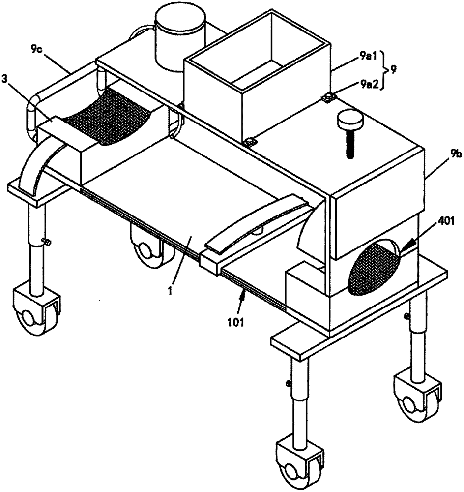 Blood drawing auxiliary device for pediatric nursing