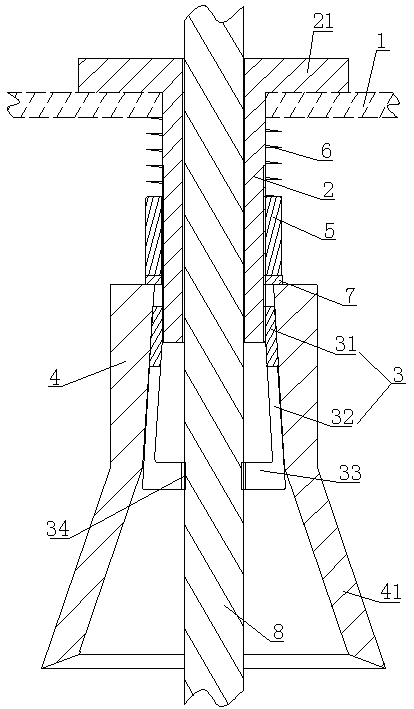 Low-voltage insulated wire waterproofing device