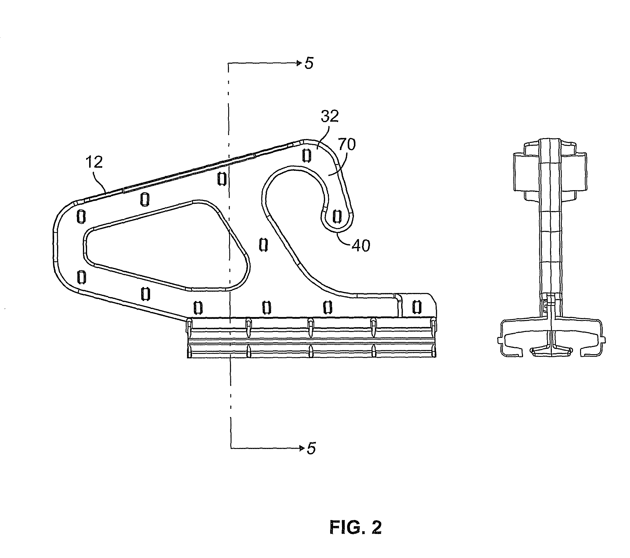 Locking automobile mat hanger and display device