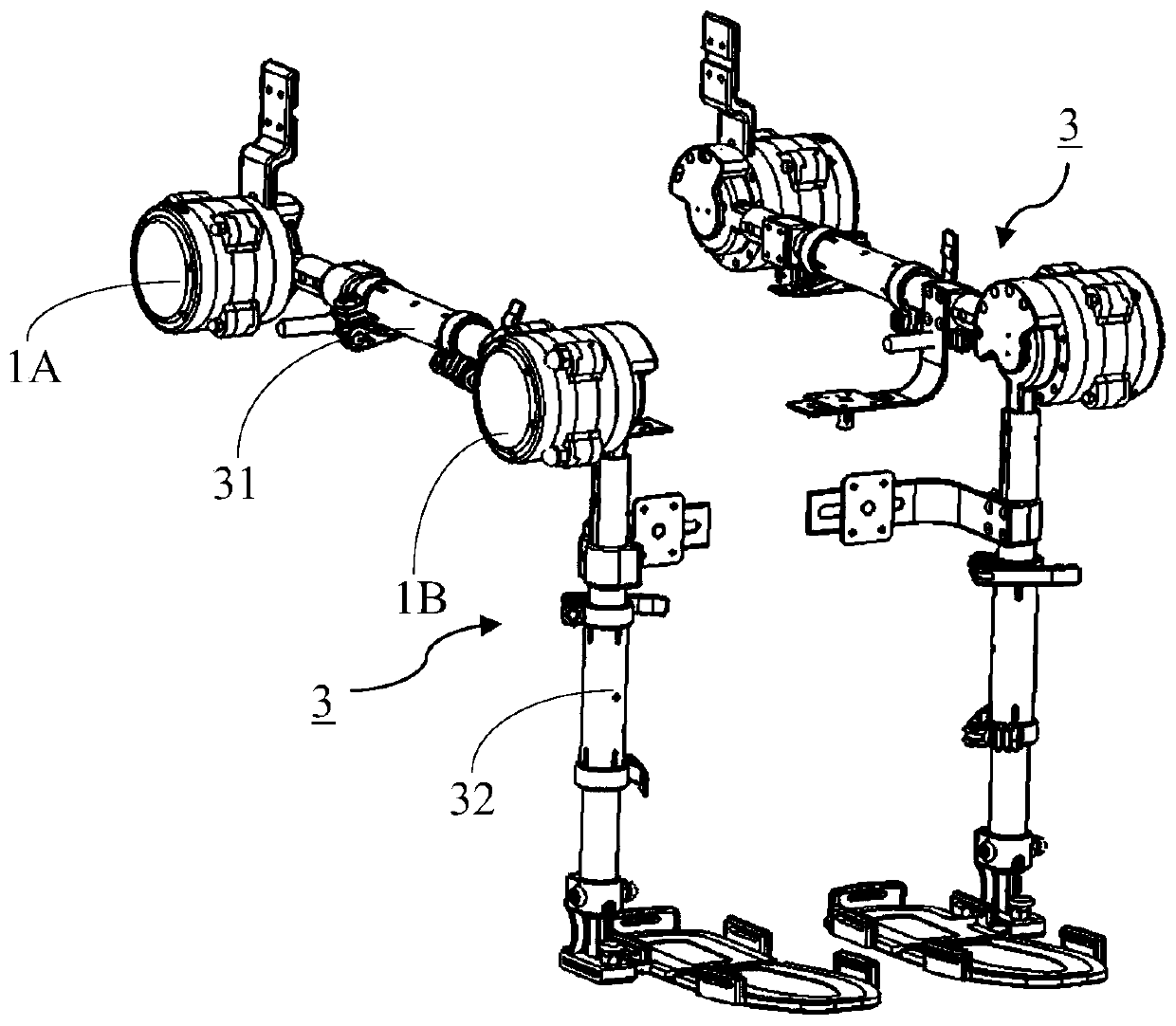 Driving device for exoskeleton robot and exoskeleton robot