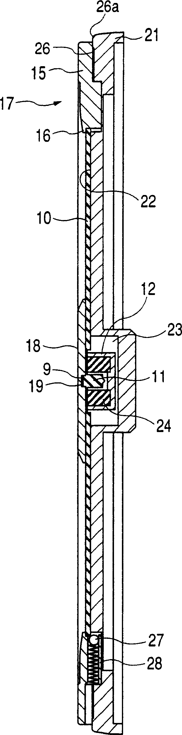 Method for delivery of substrate to film forming device for disk-like substrate, substrate delivery mechanism and substrate holder used for the method, and method of manufacturing disk-like recording