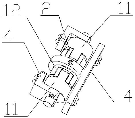 A flexible connector and robot foot structure using the connector