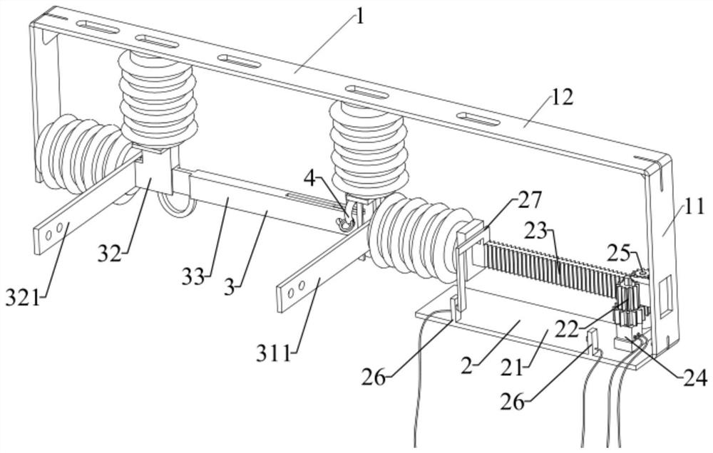 A manual disconnecting and connecting device