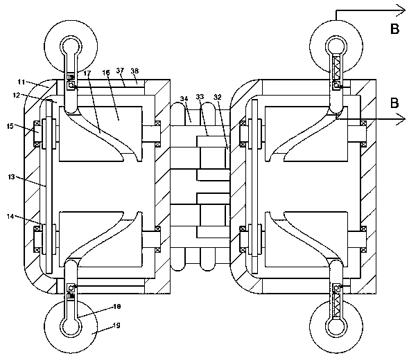 Disinfection device for preventing germ spreading in aerosol manner in tunnels