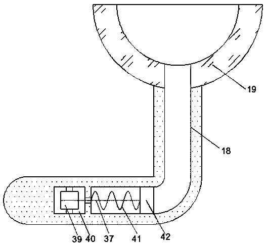 Disinfection device for preventing germ spreading in aerosol manner in tunnels