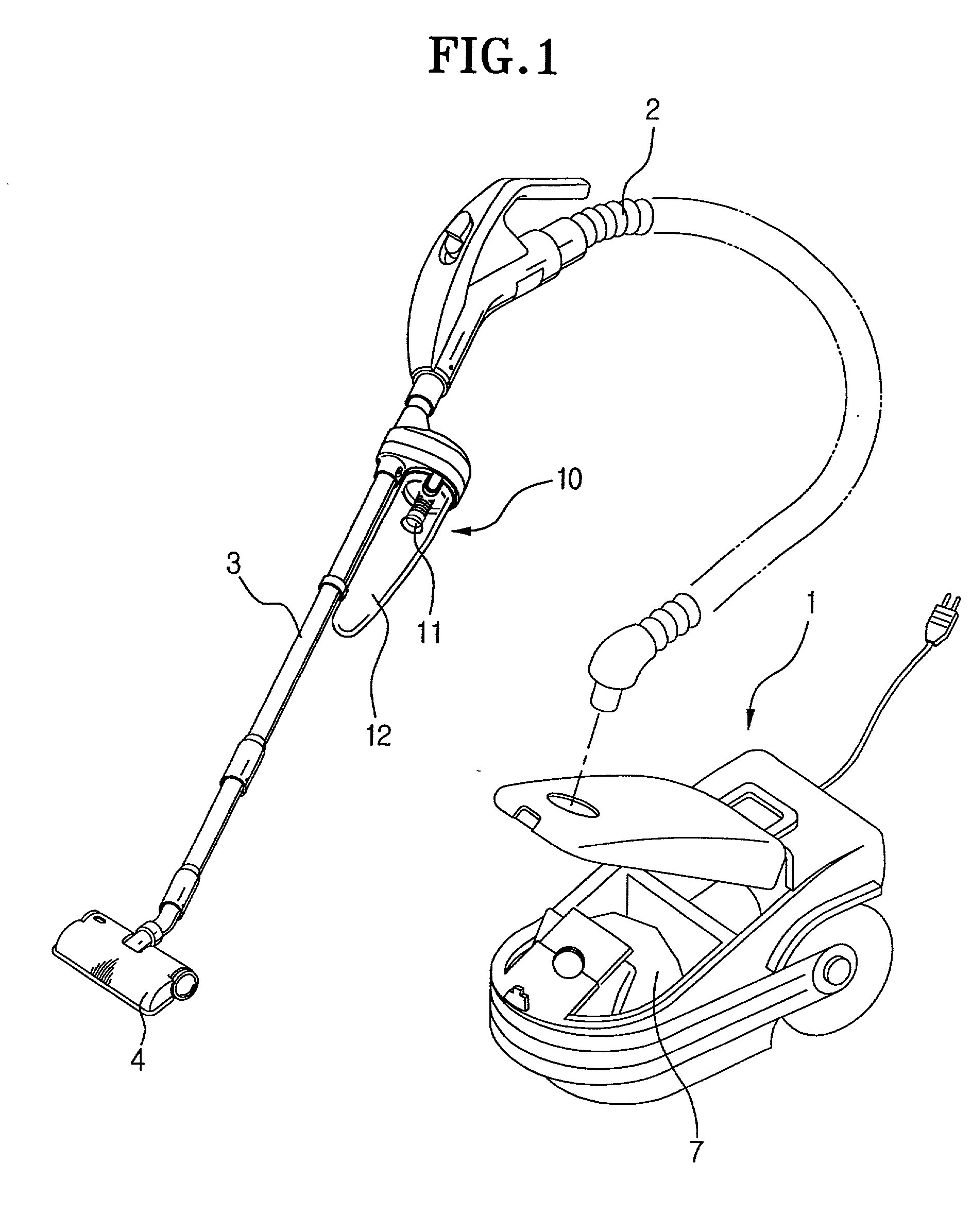 Cyclone dust- collecting apparatus for vacuum cleaner