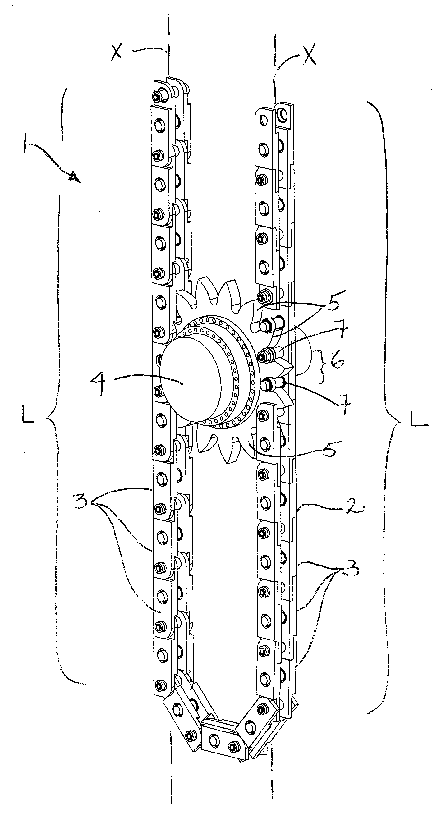 Roller chain and sprocket system