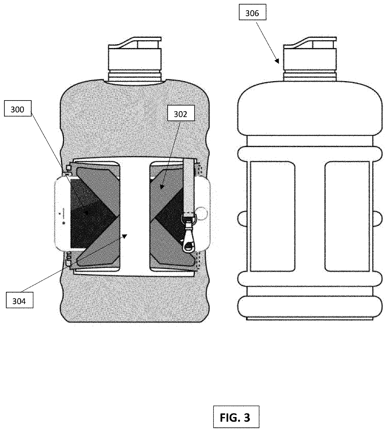 Water Container Sleeve with Storage Pockets