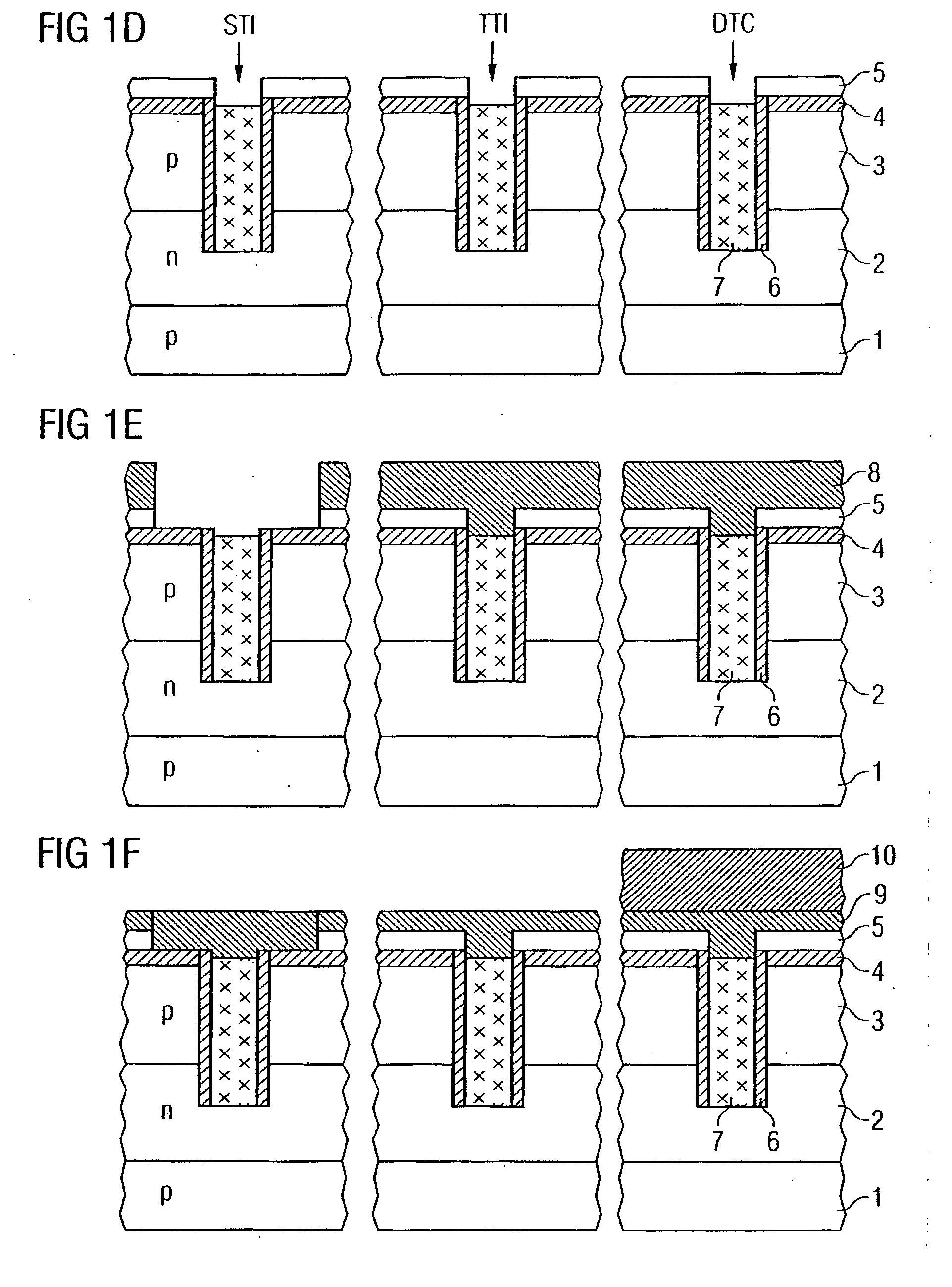 Semiconductor component with trench insulation and corresponding production method