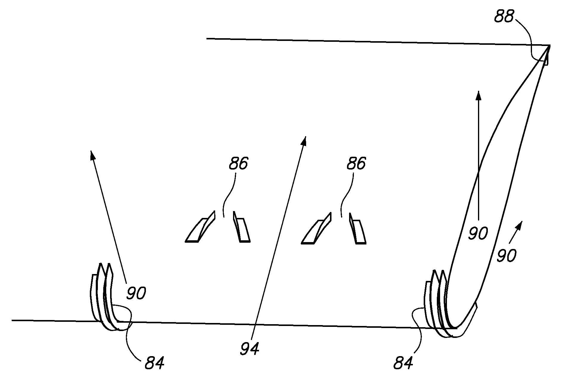 Application of elastomeric vortex generators