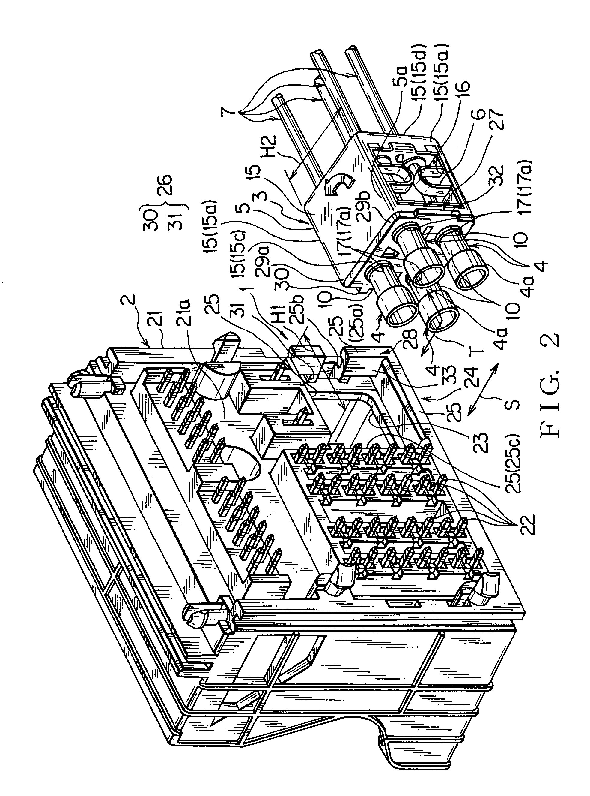Structure of removable electrical connector