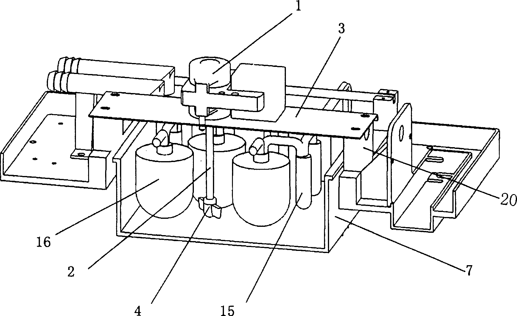 Water stirring mechanism for ice-making machine