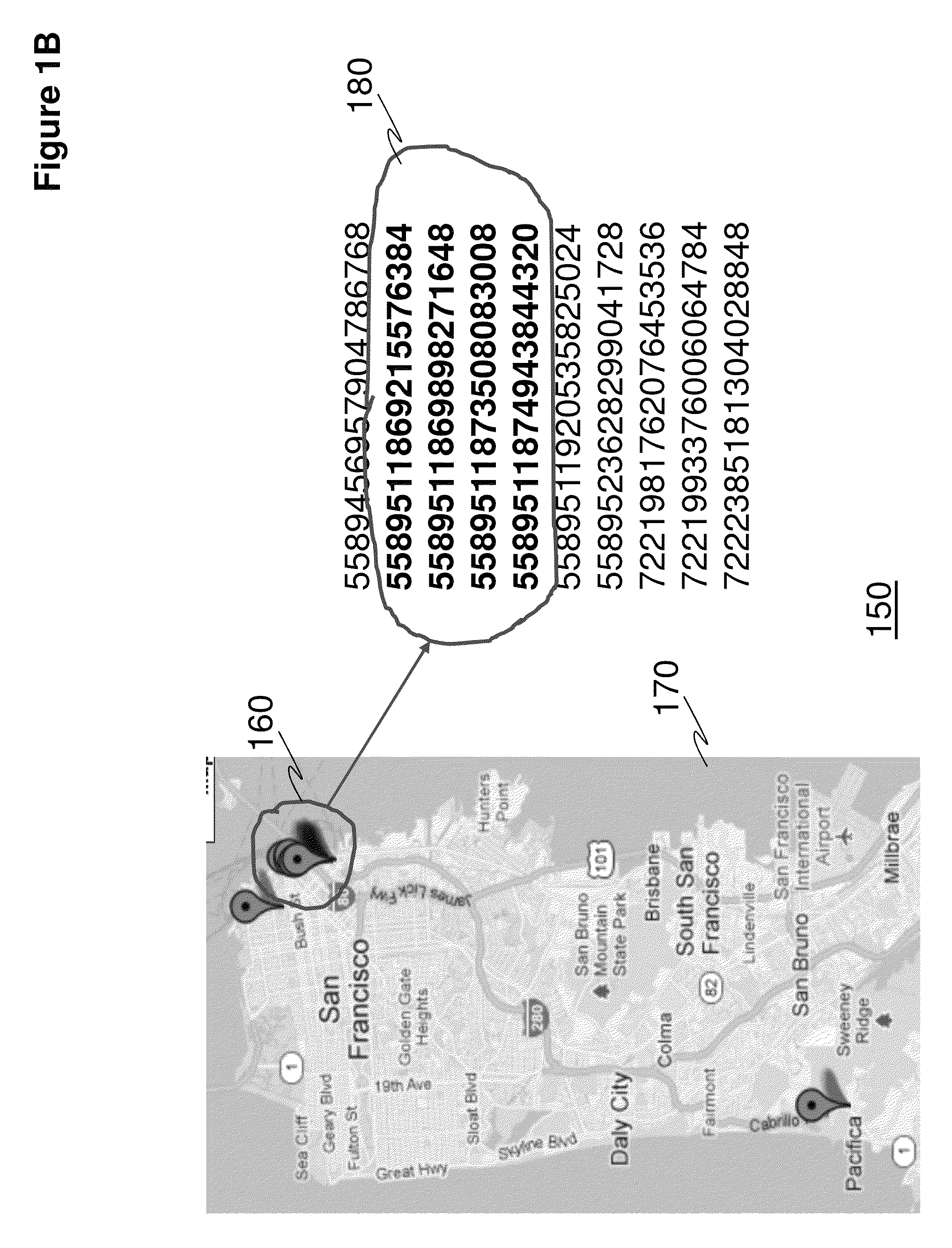 System and method for large-scale and near-real-time search of mobile device locations in arbitrary geographical boundaries