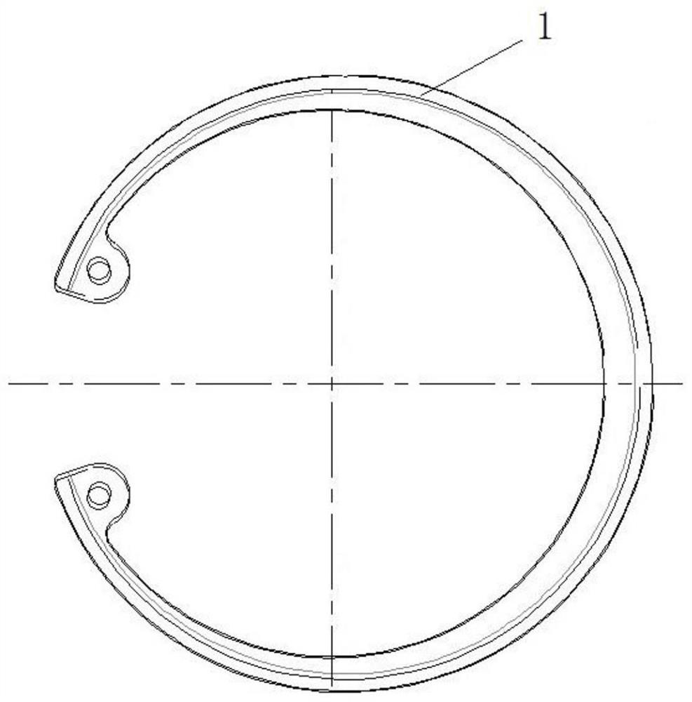 Upsetting-extruding forming method for conical check ring