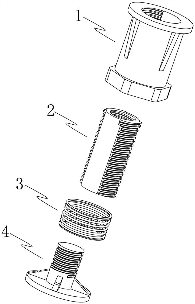 Rapid automatic leveling load-bearing element structure and mounting method