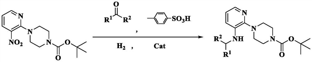 A method for preparing 1-tert-butoxycarbonyl-4-[3-(alkylamino)-2-pyridyl]piperazine