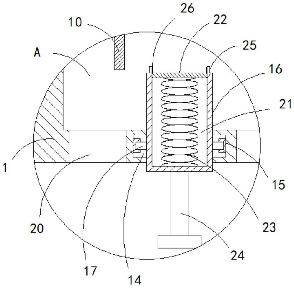 A device for cleaning iron-containing impurities in plastic raw materials