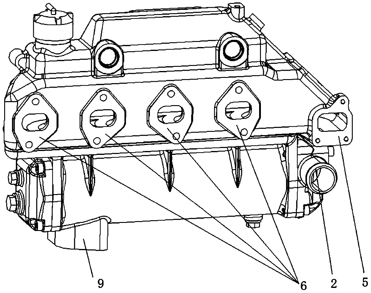Integrated heat exchange system of marine engine