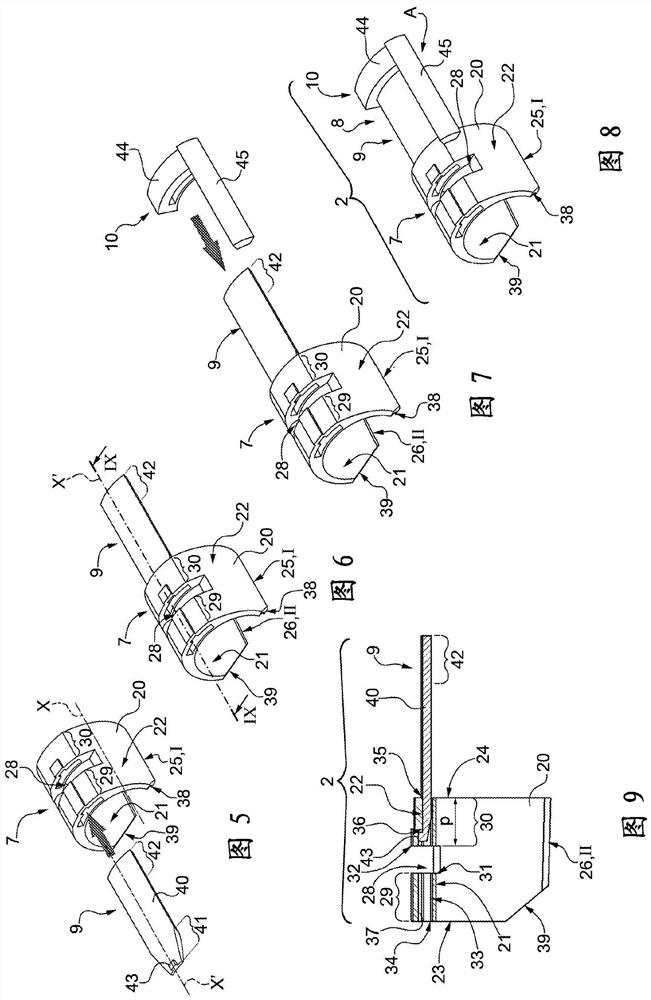 Manual operation unit, and manual operation group for a medical device