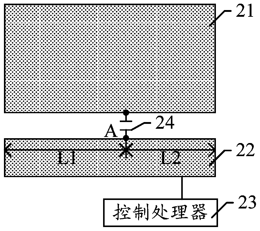 Driving circuit and driving method for metal back shell mobile phone