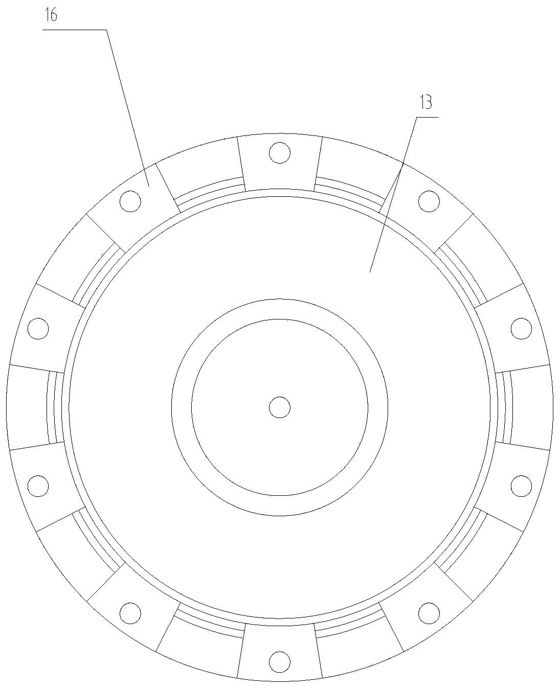 Plastic pump impeller and plastic pump impeller forming die