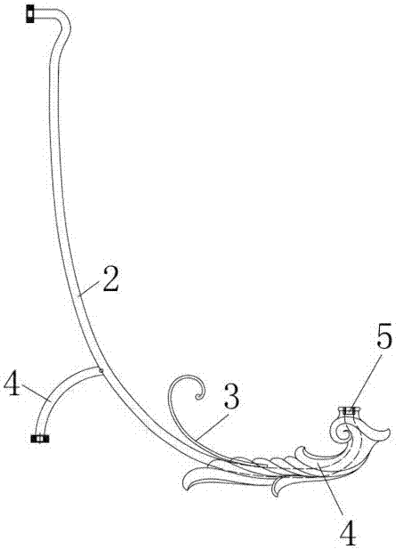 Novel lamp arm and manufacturing technology thereof