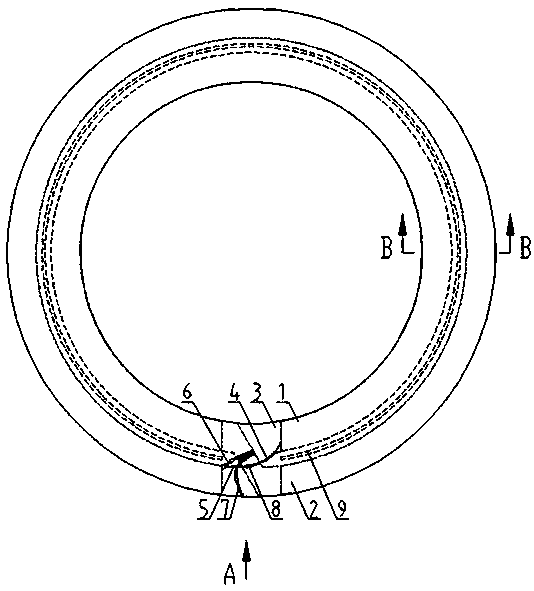 Double-layer coil end three-electrostatic-ring structure