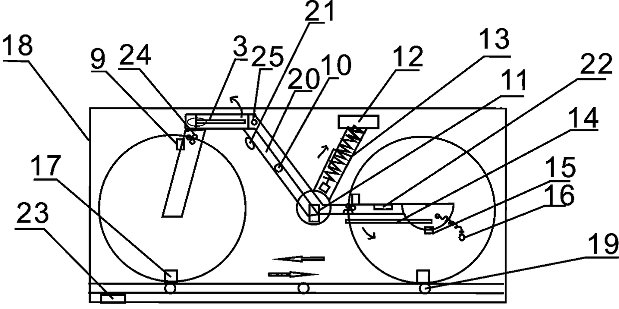 Blade type automatic deformation bicycle self-service sharing method