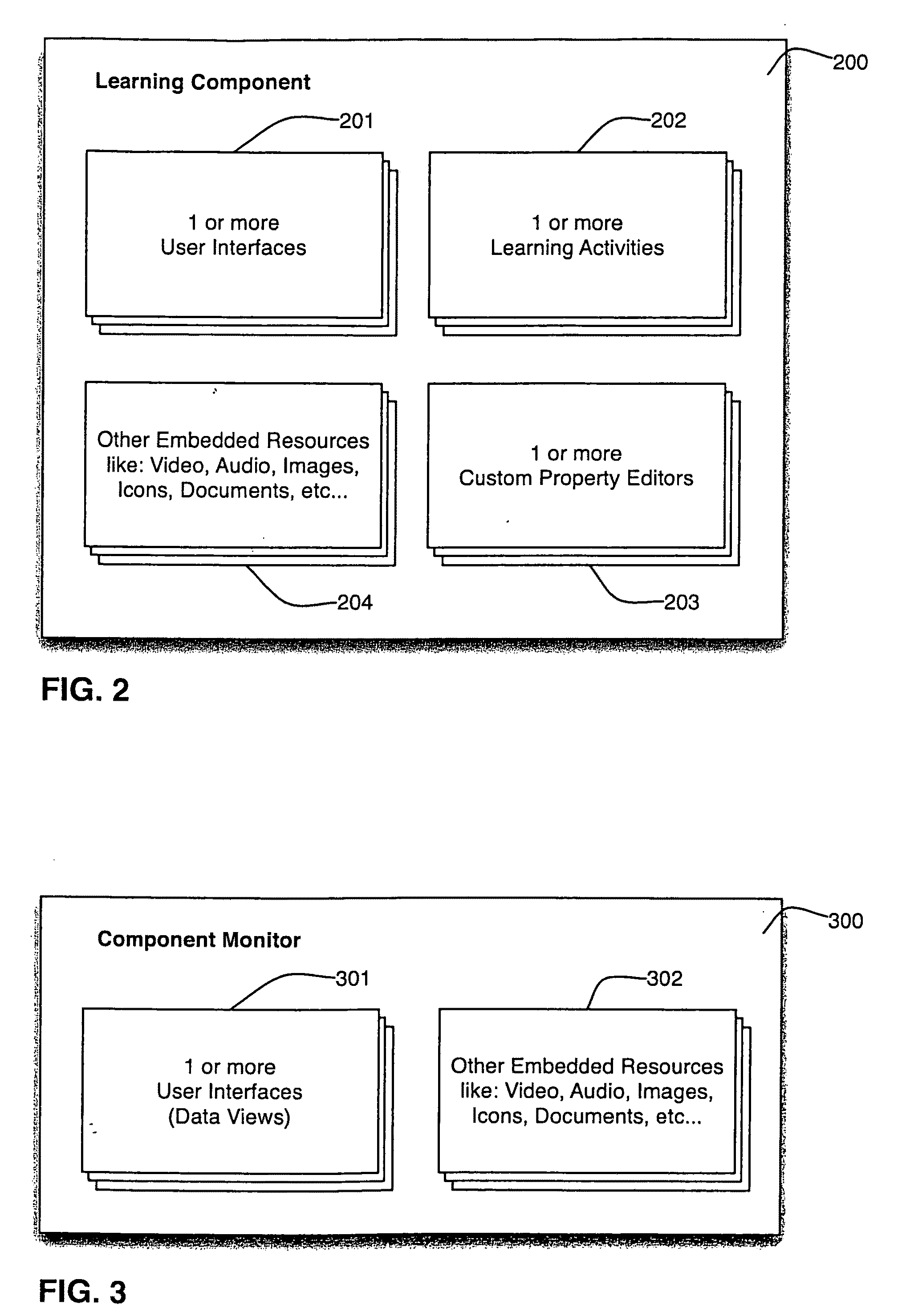 Learning component instructional software system and method