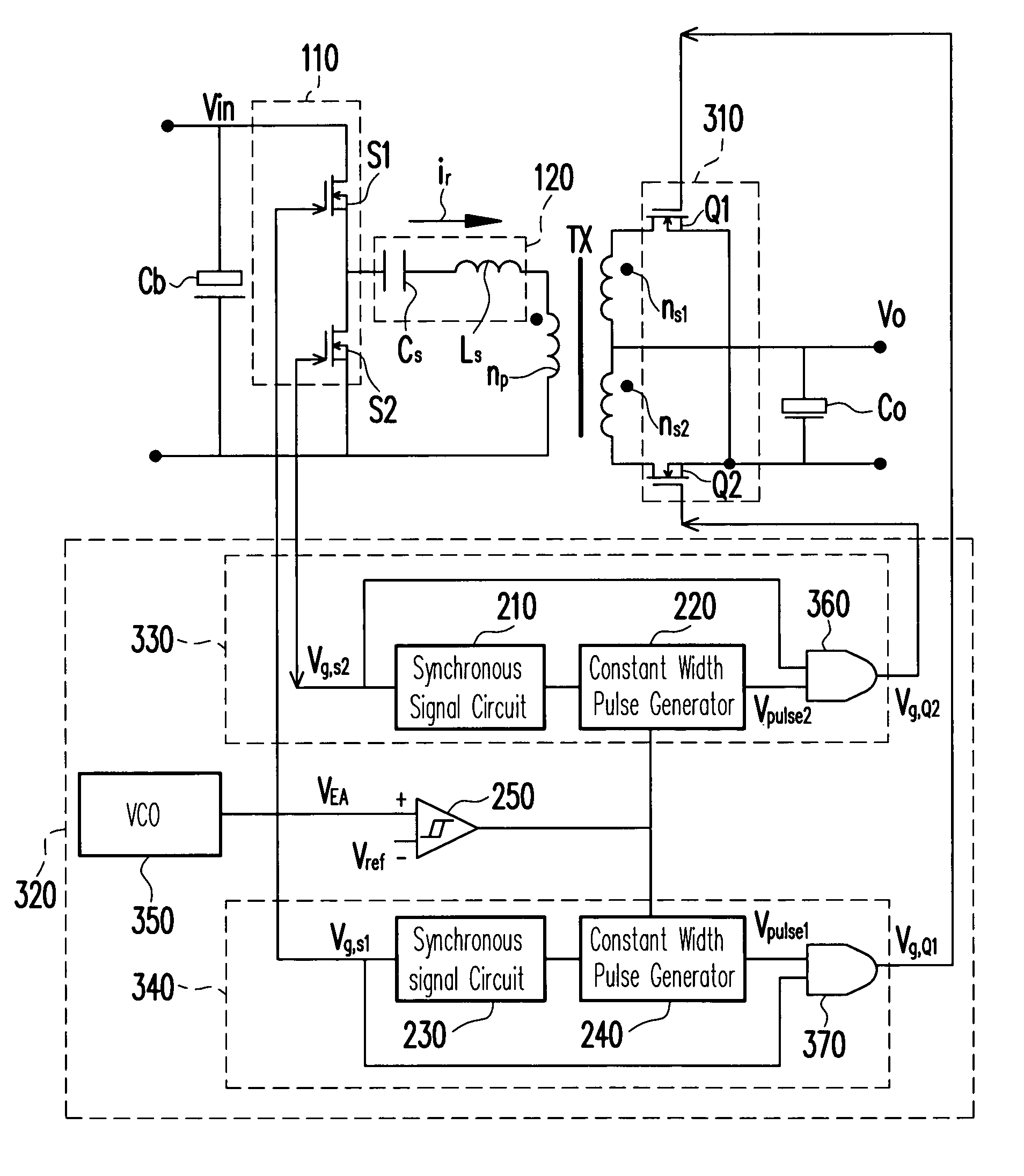 LLC series resonant converter and the driving method for the synchronous rectification power switches thereof