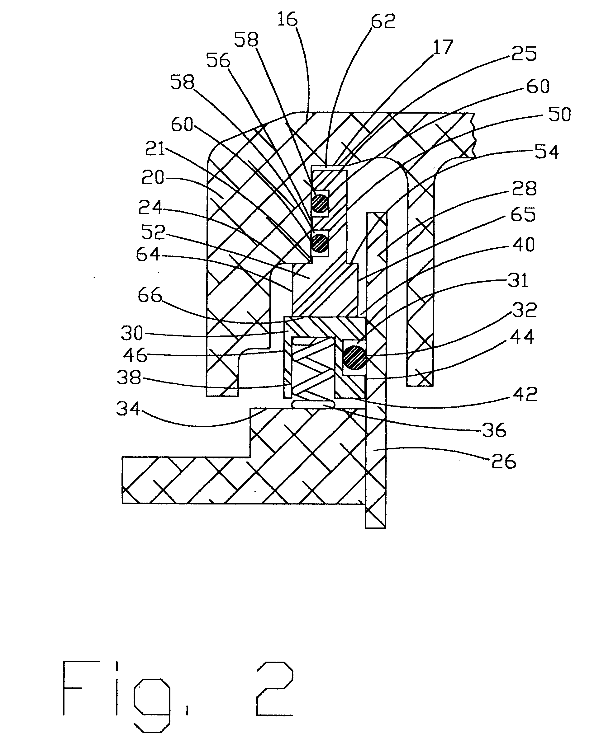 Mechanical face seal for materials handling apparatus