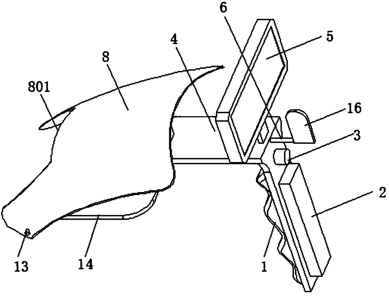 Multifunctional throat observing device for pediatric department