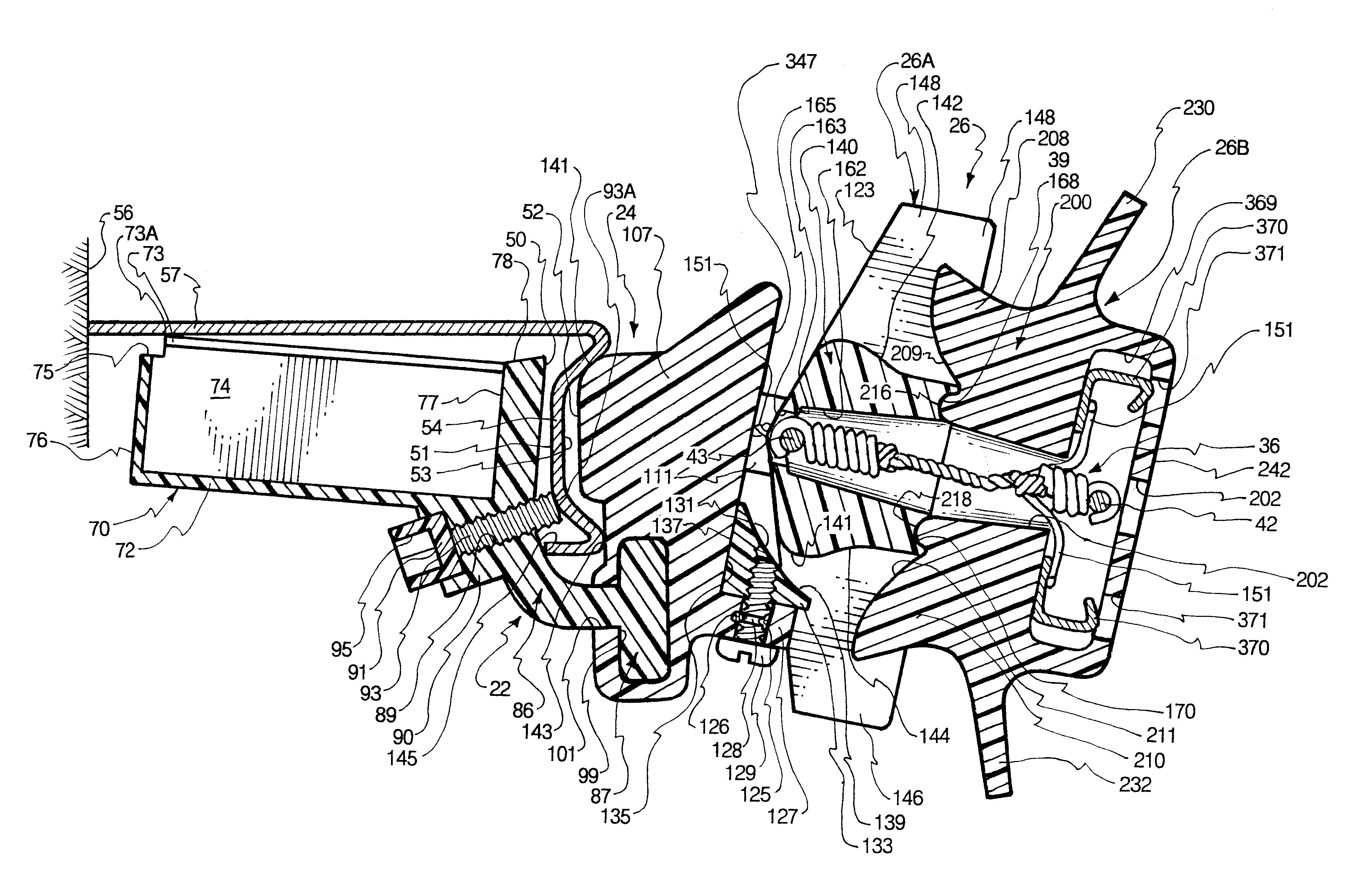 Point-of-purchase advertising by a cantilevered display mechanism with an under-the-shelf battery and related methods