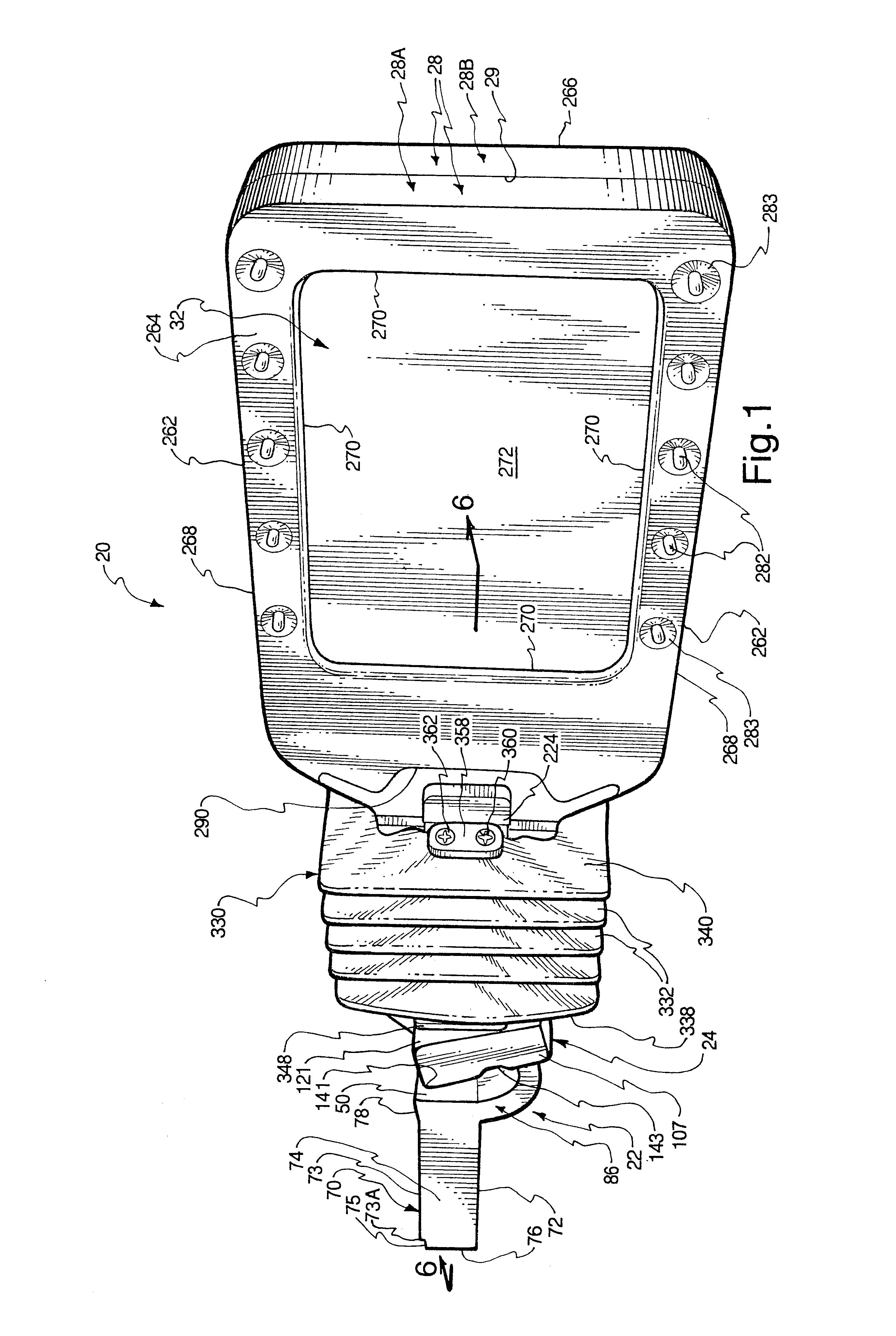 Point-of-purchase advertising by a cantilevered display mechanism with an under-the-shelf battery and related methods