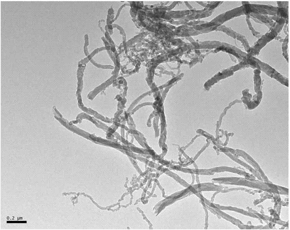 A kind of preparation method of highly hydrophobic fluorinated carbon nanotube/polyimide composite material