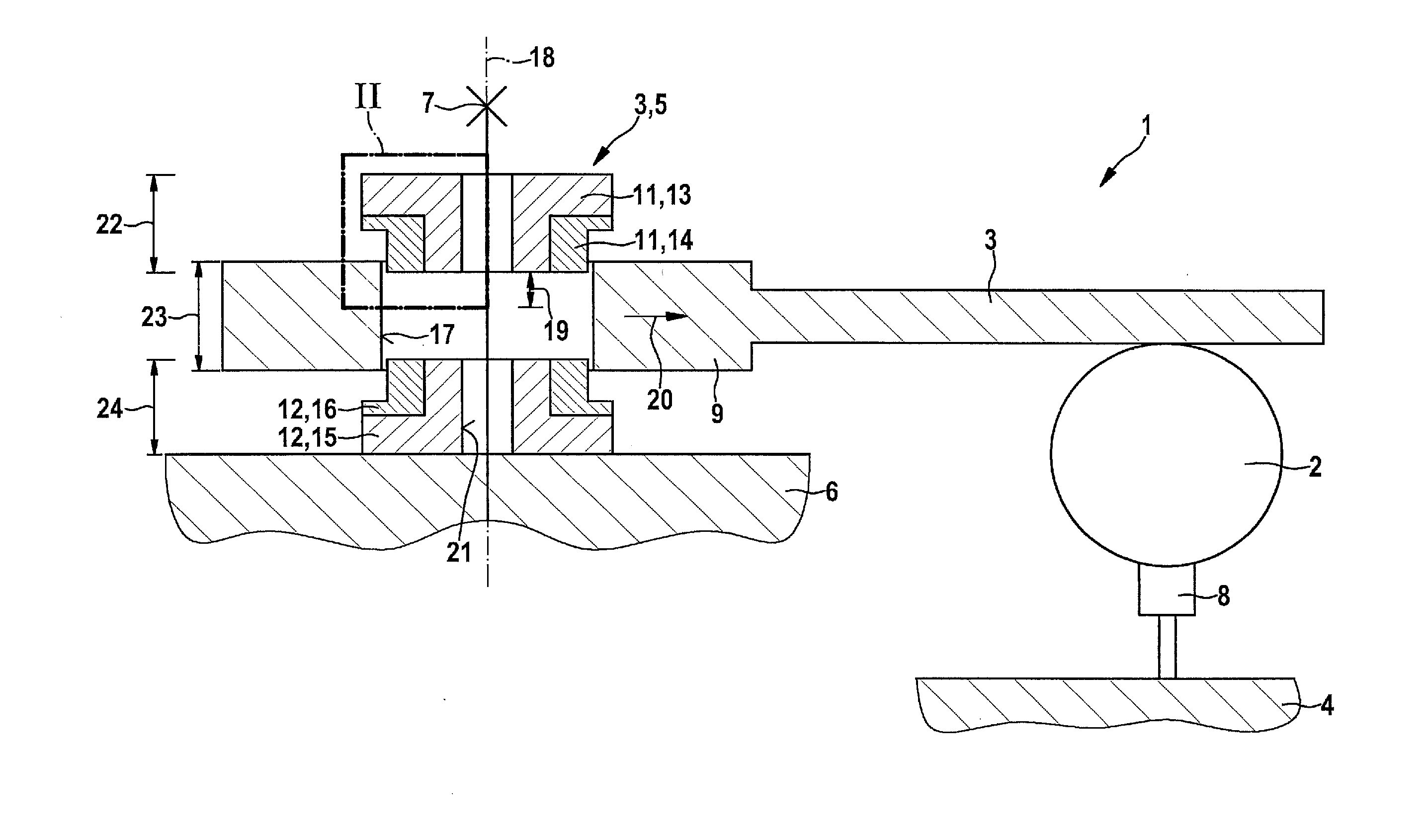 Holder for fastening a component on an internal combustion engine, a bearing sleeve for such a holder, and a fuel injection system